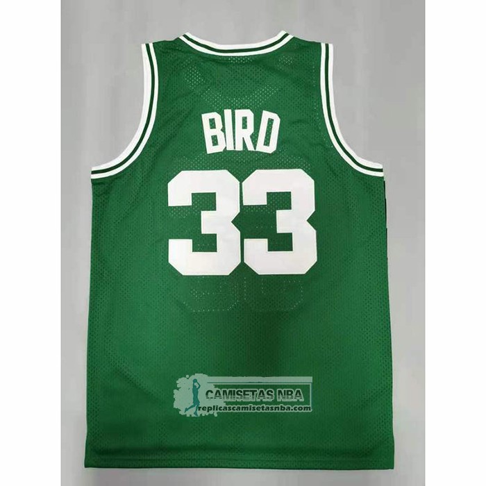 Camiseta Boston Celtics Larry Bird NO 33 Mitchell & Ness 1985-86 Verde